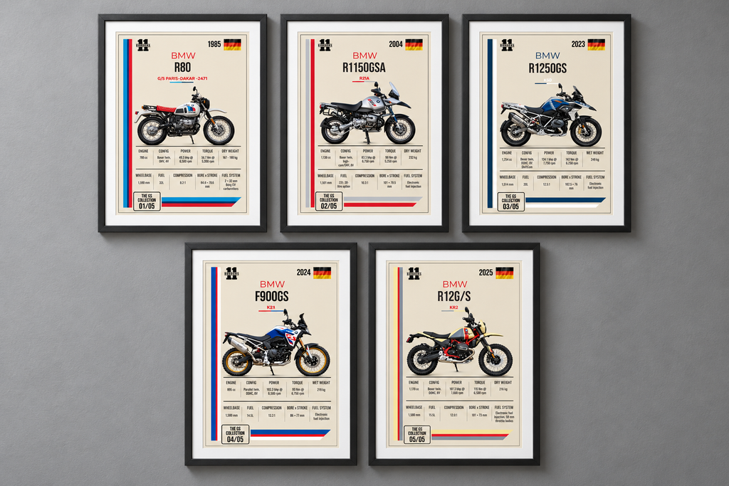 2024 BMW F900GS Motorcycle Art Print, A4 or A3, Unframed