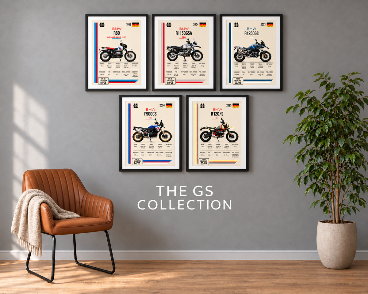 2025 BMW R12 G/S Motorcycle Art Print, A4 or A3, Unframed