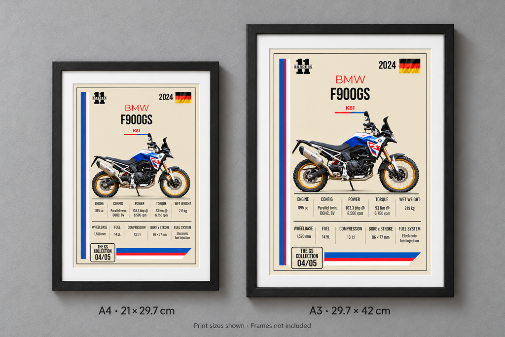2024 BMW F900GS Motorcycle Art Print, A4 or A3, Unframed